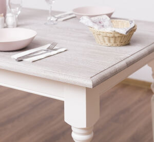 Gedrechselter Tisch Paris (180cm) - Wildeiche