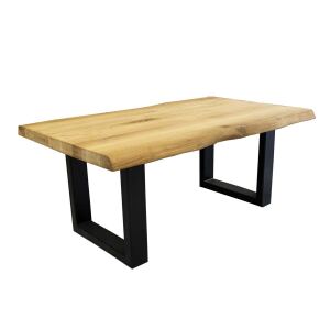 Baumkante-Couchtisch Eiche massiv