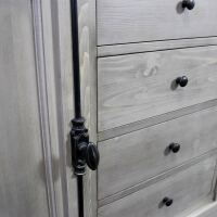 Landhaus Buffetschrank graubraun gebürstet