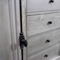 Landhaus Buffetschrank graubraun gebürstet