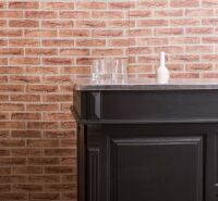 Schwarzer Holz-Bartresen (180cm) - Zinkplatte