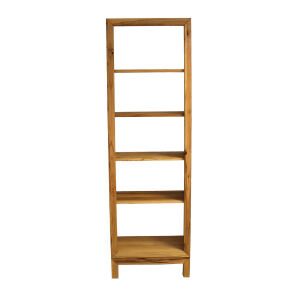 Modernes Bücherregal schmal Kernbuche geölt