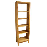 Modernes Bücherregal schmal Kernbuche geölt