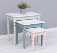 Beistelltisch 3er Set Pastell