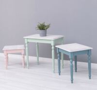 Beistelltisch 3er Set Pastell
