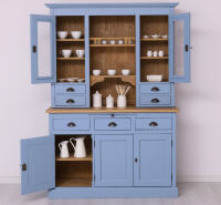 Landhausstil Buffetschrank - blau, braun