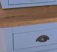 Landhausstil Buffetschrank - blau, braun