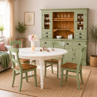 Großes Landhausstil Küchenbuffet grün-braun