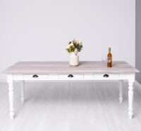 Weißer Esstisch französischer Landhausstil - 210 cm