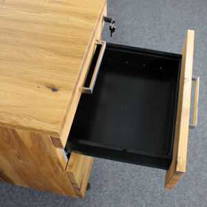Schreibtisch-Rollcontainer, Wildeiche