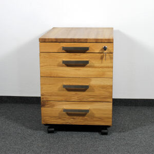 Schreibtisch-Rollcontainer, Wildeiche