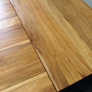 Sitzgruppe LINO Kernbuche, mit Ansteckplatten, 4 StÃ¼hle - 140x80 cm