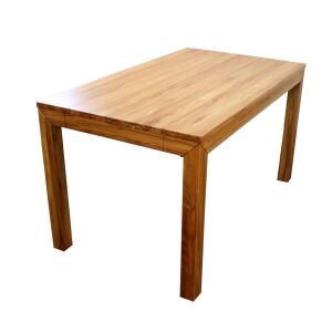 Sitzgruppe LINO Kernbuche, mit Ansteckplatten, 4 StÃ¼hle - 140x80 cm