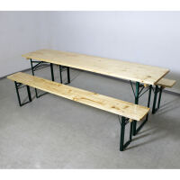 Bierzeltgarnitur 220 x 50 cm Set-3tlg. klappbar