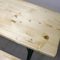 Bierzeltgarnitur 220 x 50 cm Set-3tlg. klappbar