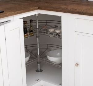 Weiße Küche im Landhausstil Massivholz