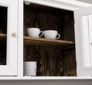 Weiße Küche im Landhausstil Massivholz