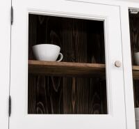 Weiße Küche im Landhausstil Massivholz