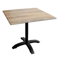 Rustikaler Gartentisch 80x80 cm Kirsche