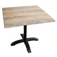 Rustikaler Gartentisch 80x80 cm Kirsche