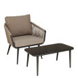 Lounge Sessel Outdoor Taupe