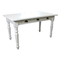 Landhausstil Essgruppe weiß 140 cm