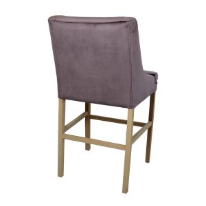Gepolsterter Barhocker mit Lehne Vintage Flieder