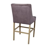 Gepolsterter Barhocker mit Lehne Vintage Flieder