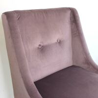 Gepolsterter Barhocker mit Lehne Vintage Flieder