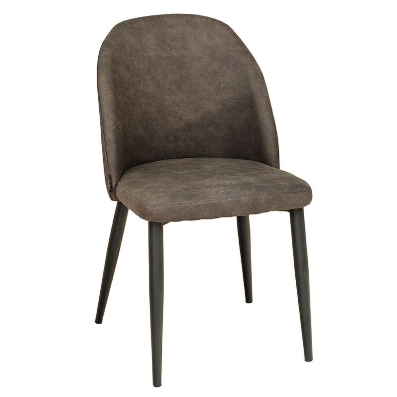 Polsterstuhl Vintage Schwarz Olive