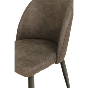 Polsterstuhl Vintage Schwarz Olive
