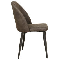 Polsterstuhl Vintage Schwarz Olive