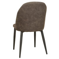 Polsterstuhl Vintage Schwarz Olive