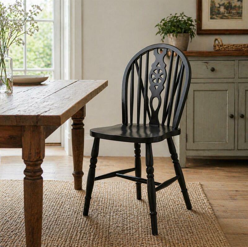 Vintage Holzstuhl Esszimmer wenge