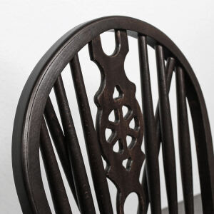 Vintage Holzstuhl Esszimmer wenge