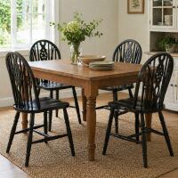 Vintage Holzstuhl Esszimmer wenge