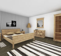 Landhaus Schlafzimmer-Set Salzburg honigbraun