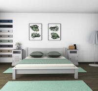Schlafzimmer-Set Kiel, maritim weiß