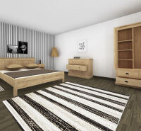Massivholz Schlafzimmer-Set honigbraun