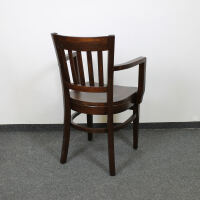 Rustikaler Esszimmerstuhl mit Armlehne braun