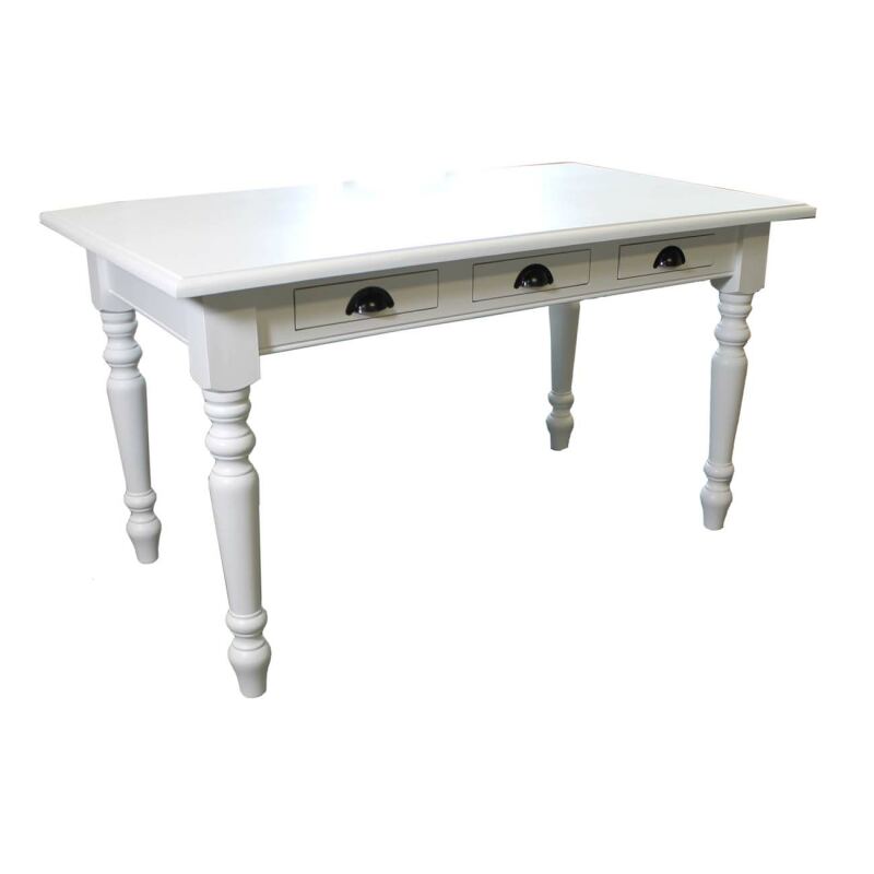 Landhausstil Esstisch weiß 140 cm