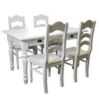 Landhausstil Esstisch weiß 140 cm