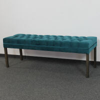 Landhaus Sitzbank ohne Lehne petrol 140 cm