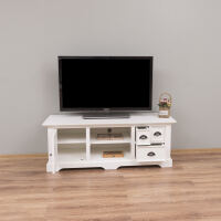Landhausstil TV-Board altweiß, Holz/MDF
