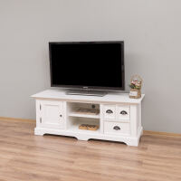 Landhausstil TV-Board altweiß, Holz/MDF
