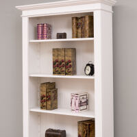 Bücherregal mit Schublade Landhausstil, weiß