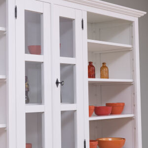 Buffetschrank Landhausstil altweiß, Massivholz mit MDF