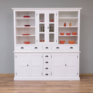 Buffetschrank Landhausstil altweiß, Massivholz mit MDF