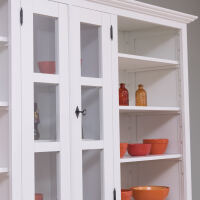 Buffetschrank Landhausstil altweiß, Massivholz mit MDF