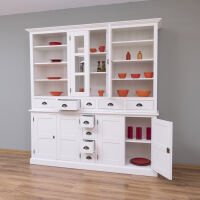 Buffetschrank Landhausstil altweiß, Massivholz mit MDF